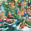 Falcon de luxe - The Coracle Regatta - 1000 Piece Jigsaw Puzzle Clearance