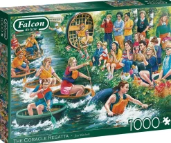 Falcon de luxe - The Coracle Regatta - 1000 Piece Jigsaw Puzzle Clearance
