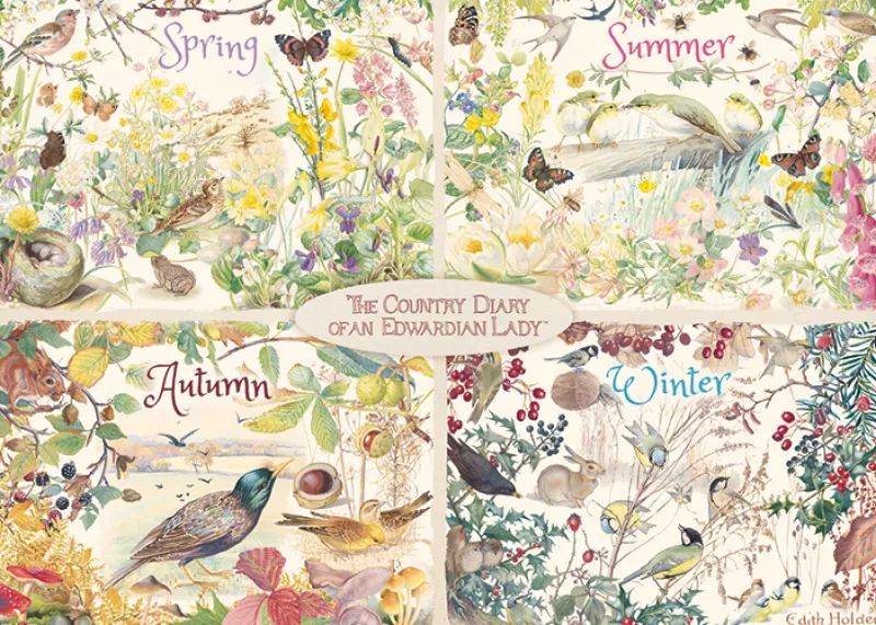 Falcon de luxe - The Country Diary 4 Seasons - 1000 Piece Jigsaw Puzzle Fashion