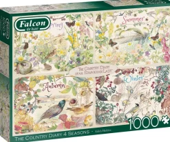 Falcon de luxe - The Country Diary 4 Seasons - 1000 Piece Jigsaw Puzzle Fashion