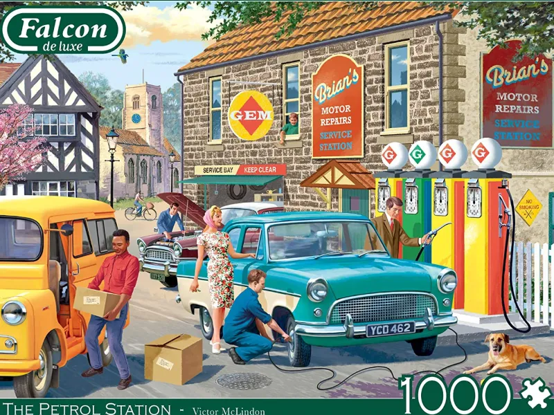 Falcon de luxe - The Petrol Station - 1000 Piece Jigsaw Puzzle New