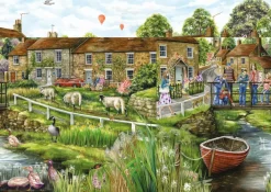 Falcon de luxe - Village Life - 2 X 1000 Piece Jigsaw Puzzle Discount