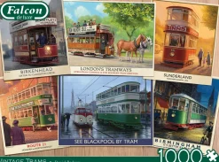 Falcon de luxe - Vintage Trams - 1000 Piece Jigsaw Puzzle Best