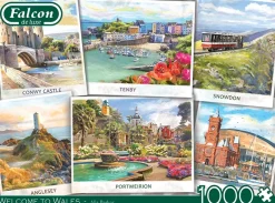 Falcon de luxe - Welcome To Wales - 1000 Piece Jigsaw Puzzle Sale