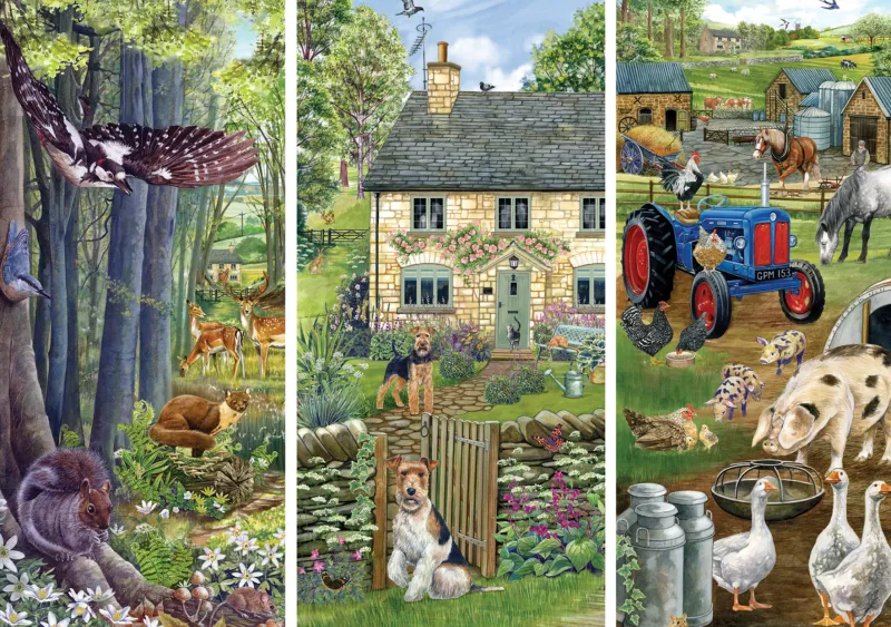 Falcon de luxe - Woodland Farm - 1000 Piece Jigsaw Puzzle Hot