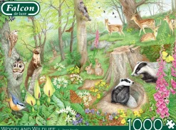 Falcon de luxe - Woodland Wildlife - 1000 Piece Jigsaw Puzzle Best