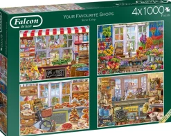 Falcon de luxe - Your Favourite Shops - 4 x 1000 Piece Jigsaw Puzzles Best