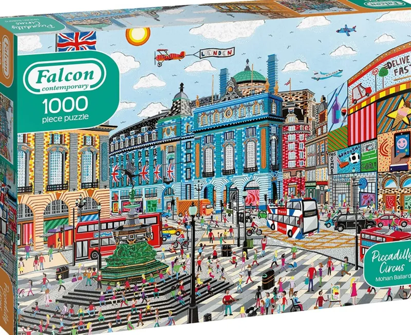 Falcon de luxe Contemporary - Piccadilly Circus - 1000 Piece Jigsaw Puzzle Discount