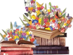 Galison - Blooming Books - 750 Piece Shaped Puzzle Sale