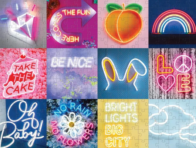 Galison - Electric Confetti Neon - 300 Piece Jigsaw Puzzle Hot