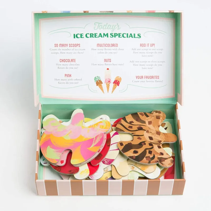 Galison - Ice Cream Scoop Puzzle : Countless Sweet Creations with 32 Flavours Hot