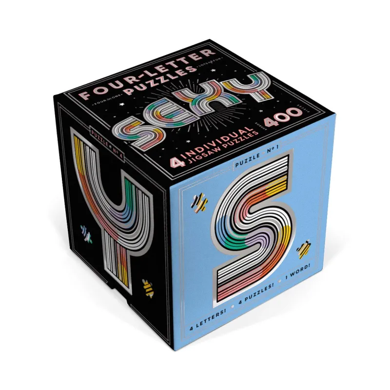 Galison - Knock Knock "Sexy" Four-Letter - 400 Piece Jigsaw Puzzles Clearance