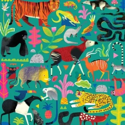 Galison - Rainforest Animals - 500 Piece Jigsaw Puzzle Fashion