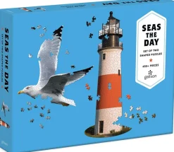 Galison - Seas The Day 2 in 1 Shaped Puzzle Outlet