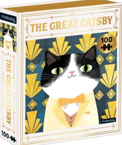 Galison - The Great Catsby Bookish Cats - 100 Piece Jigsaw Puzzle Best