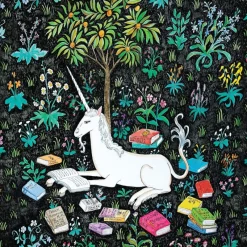 Galison - Unicorn Reading - 500 Piece Foil Jigsaw Puzzle Discount