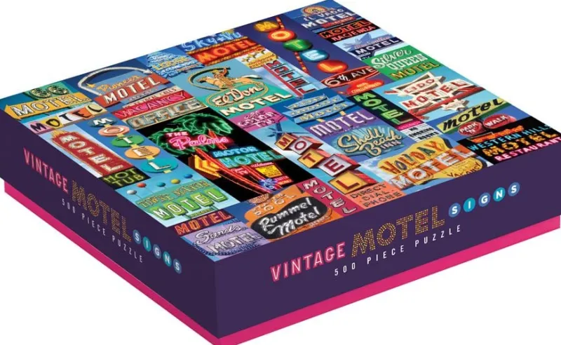 Galison - Vintage Motel Signs - 500 Piece Jigsaw Puzzle Hot