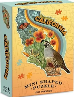 Galison - Wendy Gold California 100 Piece Mini Shaped Puzzle Outlet