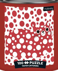 Galison - Yayoi Catsama Artsy Cats - 100 Piece Jigsaw Puzzle in a Tin Best
