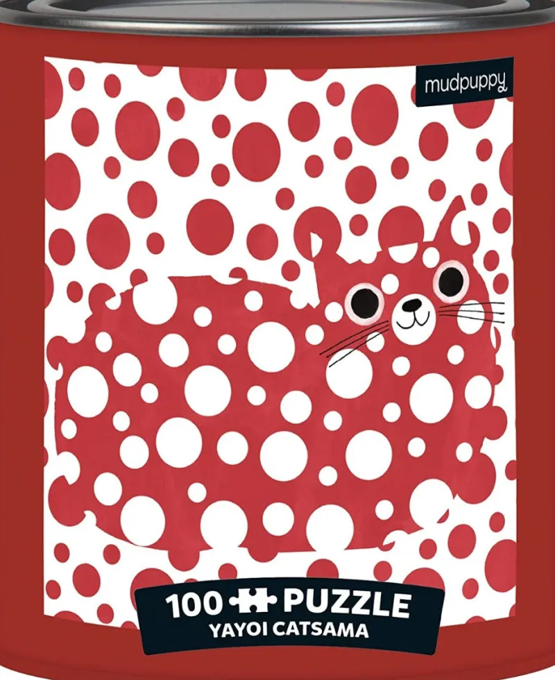 Galison - Yayoi Catsama Artsy Cats - 100 Piece Jigsaw Puzzle in a Tin Best