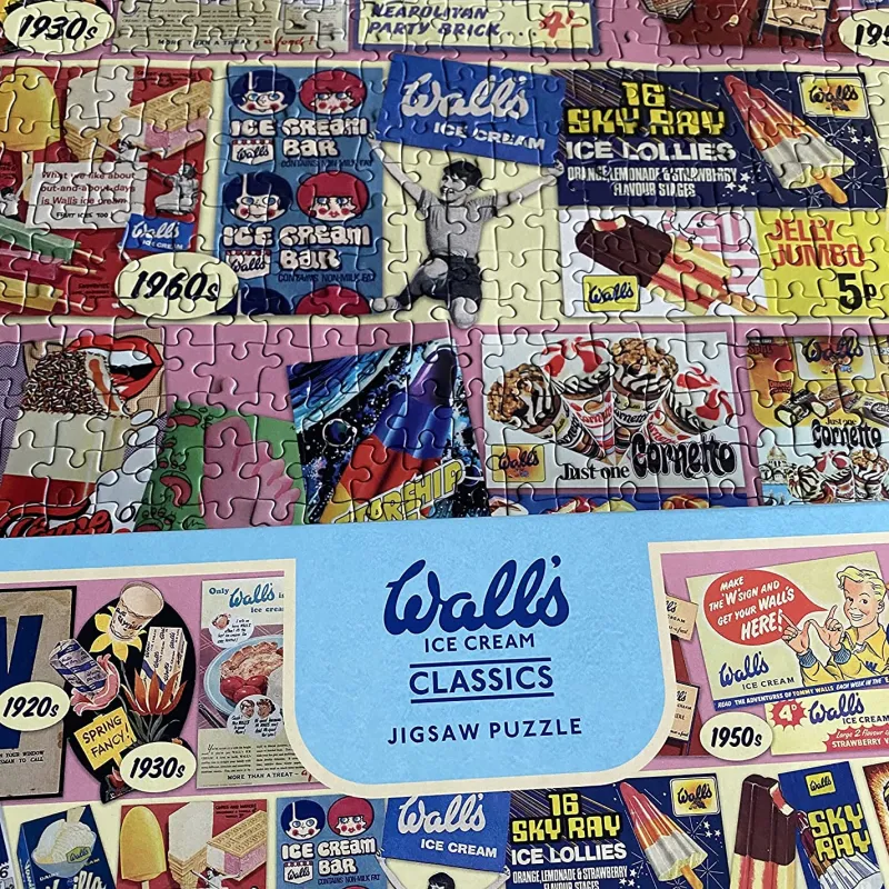 Gibsons - 100 Years of Wall's Ice Cream - 1000 Piece Jigsaw Puzzle Online