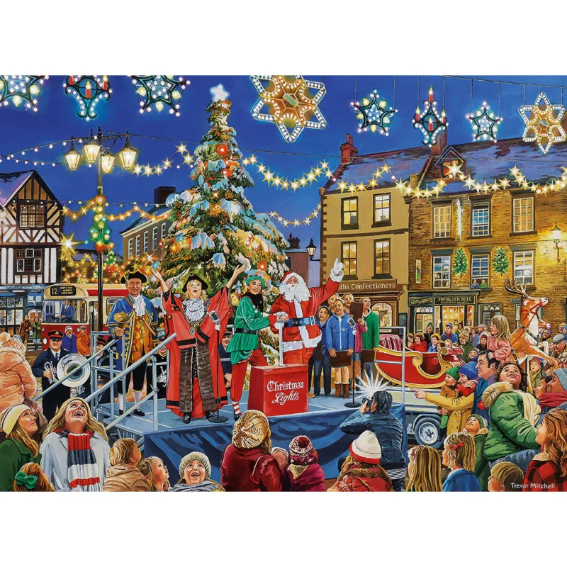 Gibsons - A Christmas to Remember - x4 x 500 Piece Jigsaw Puzzles Online