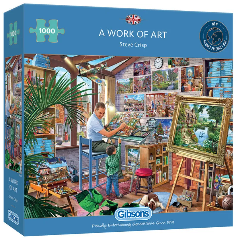 Gibsons - A Work of Art - 1000 Piece Jigsaw Puzzle Discount
