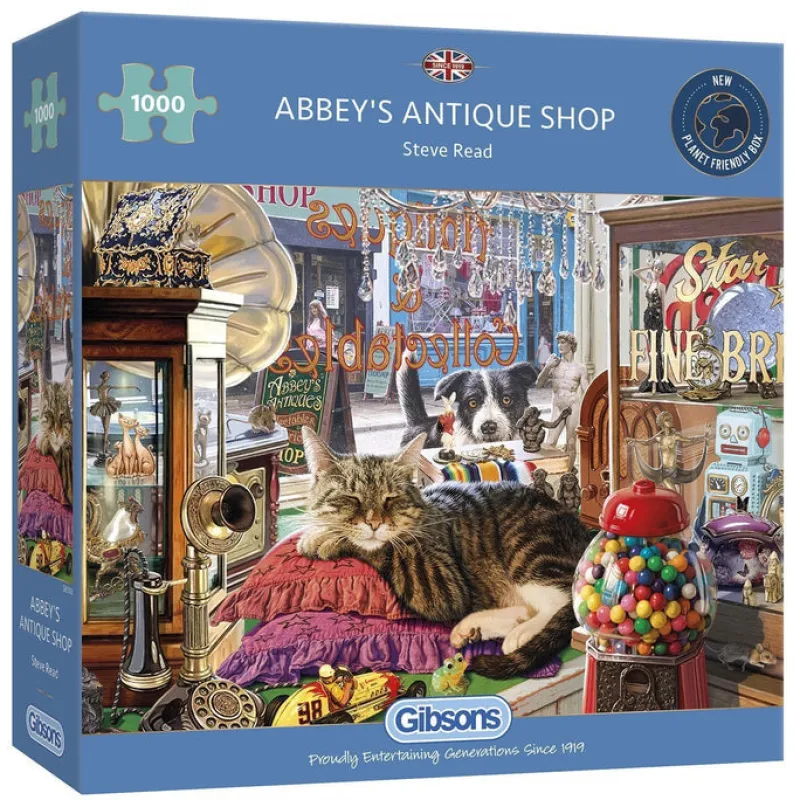 Gibsons - Abbey's Antique Shop - 1000 Piece Jigsaw Puzzle Online