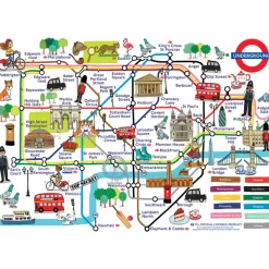 Gibsons - Adventures on the London Underground - 250 Piece Jigsaw Puzzle Online