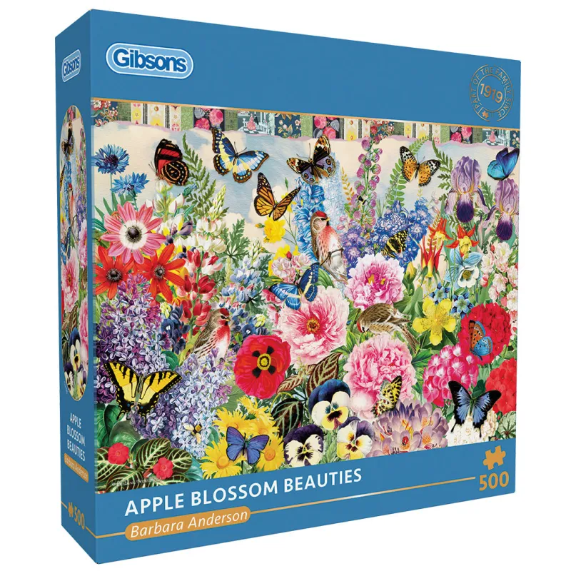 Gibsons - Apple Blossom Beauties - 500 Piece Jigsaw Puzzle Clearance