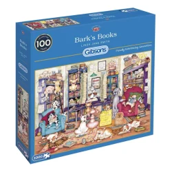 Gibsons - Bark’s Books - 1000 Piece Jigsaw Puzzle Clearance