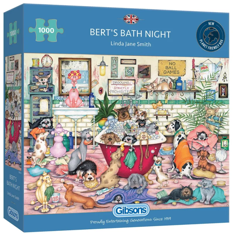 Gibsons - Bert's Bath Night - 1000 Piece Jigsaw Puzzle Sale