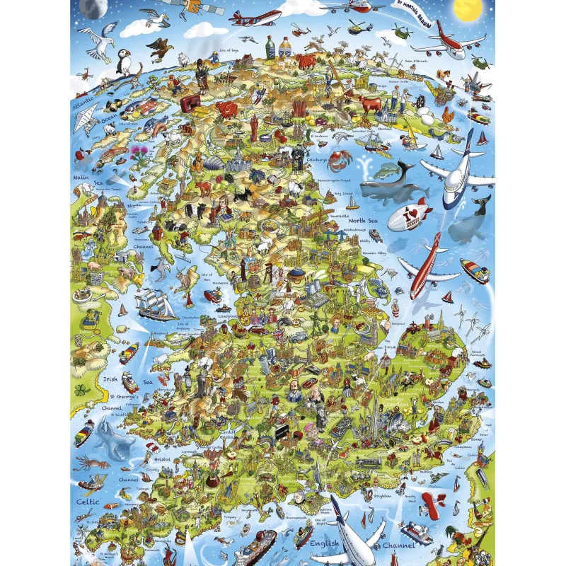Gibsons - Best of British - 1000 Piece Jigsaw Puzzle Outlet
