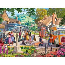 Gibsons - Boarding the Bus - 1000 Piece Jigsaw Puzzle New