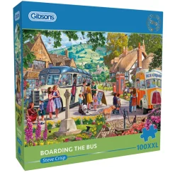 Gibsons - Boarding the Bus - 100 XXL Piece Jigsaw Puzzle Online