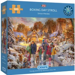 Gibsons - Boxing Day Stroll - 500 Piece Jigsaw Puzzle New