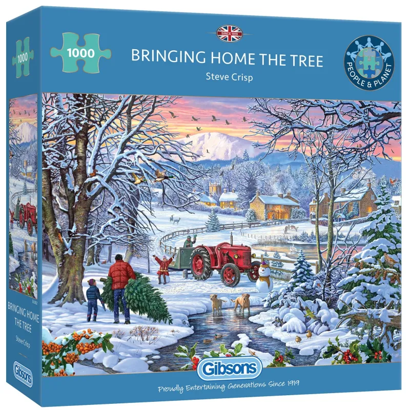Gibsons - Bringing Home the Tree - 1000 Piece Jigsaw Puzzle Sale