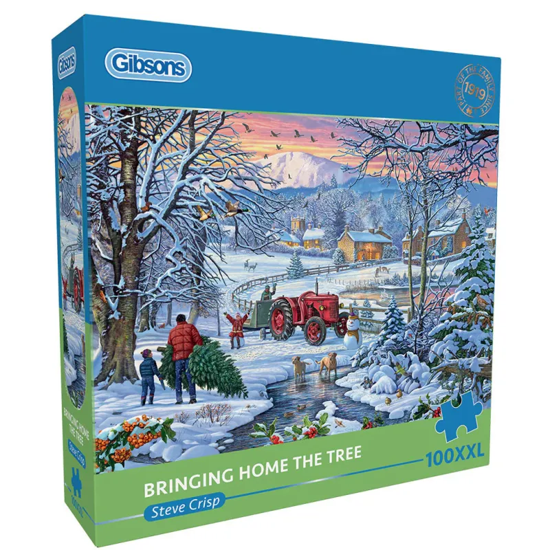 Gibsons - Bringing Home the Tree - 100 XL Piece Jigsaw Puzzle Discount
