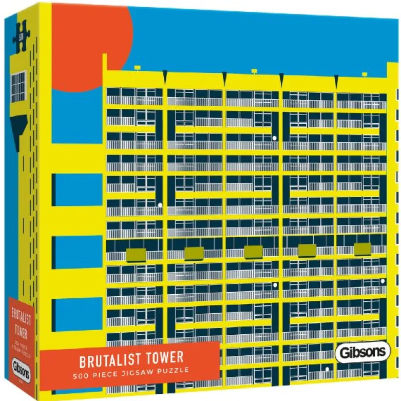 Gibsons - Brutalist Tower - 500 Piece Jigsaw Puzzle Best