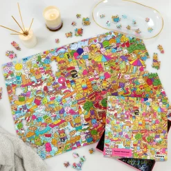 Gibsons - Cakes with Faces - Sweet Retreat - 1000 Piece Jigsaw Puzzle Clearance