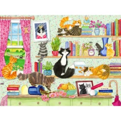 Gibsons - Catastrophe Cottage - 4 x 500 Piece Jigsaw Puzzles New