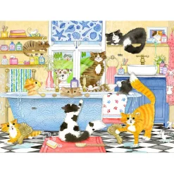 Gibsons - Catastrophe Cottage - 4 x 500 Piece Jigsaw Puzzles New