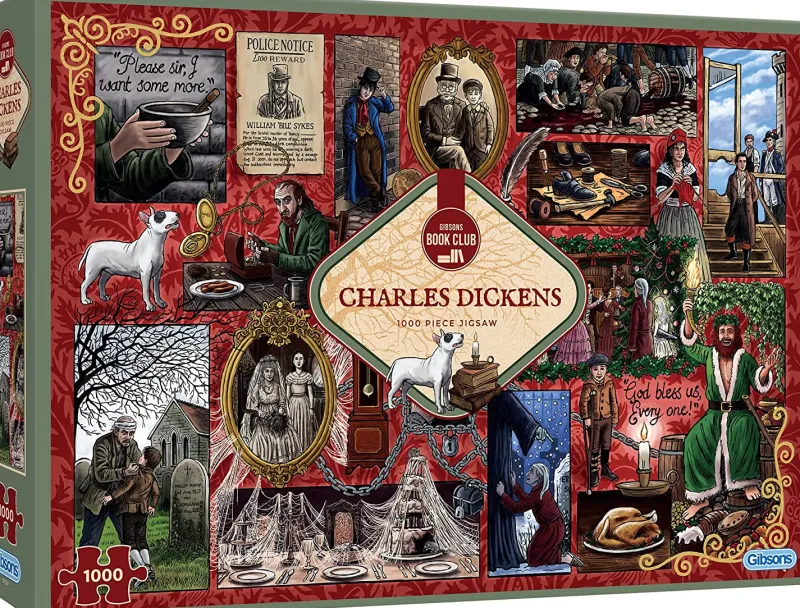 Gibsons - Charles Dickens - Book Club - 1000 Piece Jigsaw Puzzle Fashion