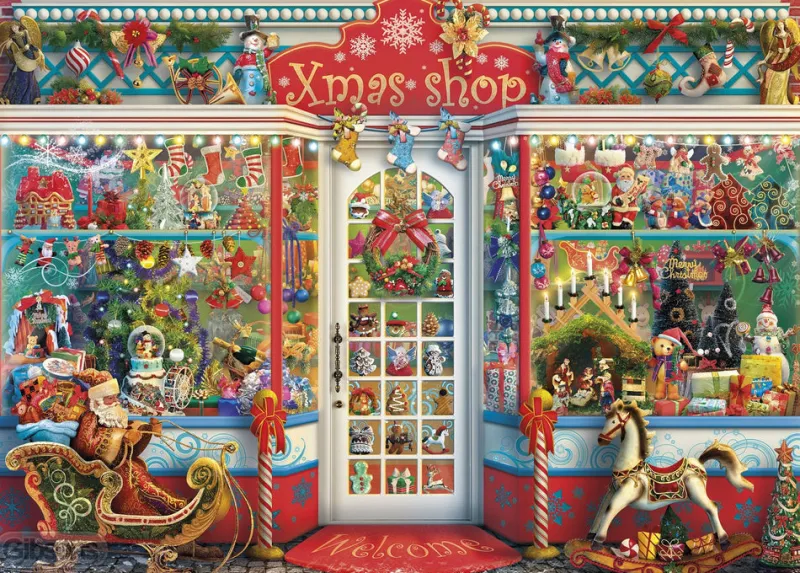 Gibsons - Christmas Emporium - 1000 Piece Jigsaw Puzzle Sale
