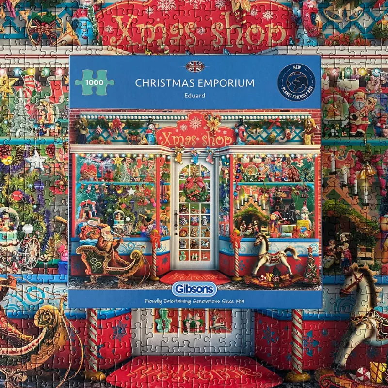 Gibsons - Christmas Emporium - 1000 Piece Jigsaw Puzzle Sale