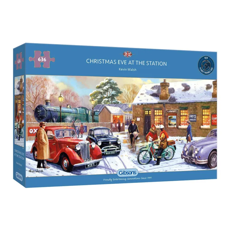 Gibsons - Christmas Eve at the Station - 636 Piece Jigsaw Puzzle Discount