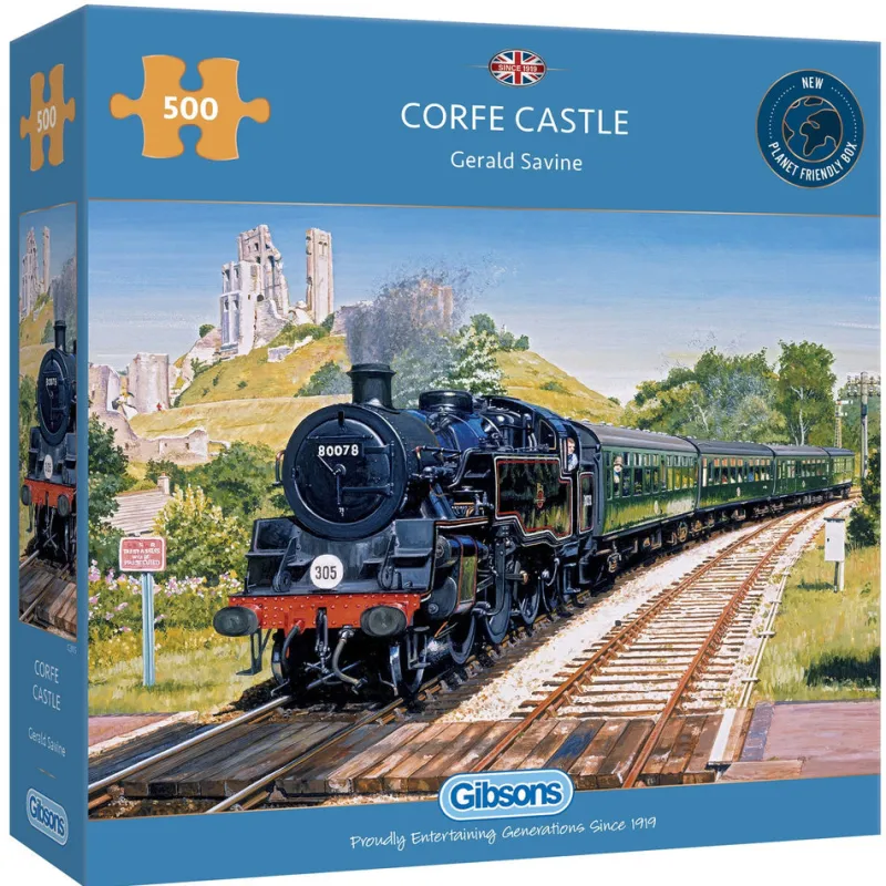 Gibsons - Corfe Castle - 500 Piece Jigsaw Puzzle Outlet