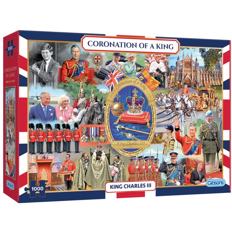 Gibsons - Coronation of a King - 1000 Piece Jigsaw Puzzle New