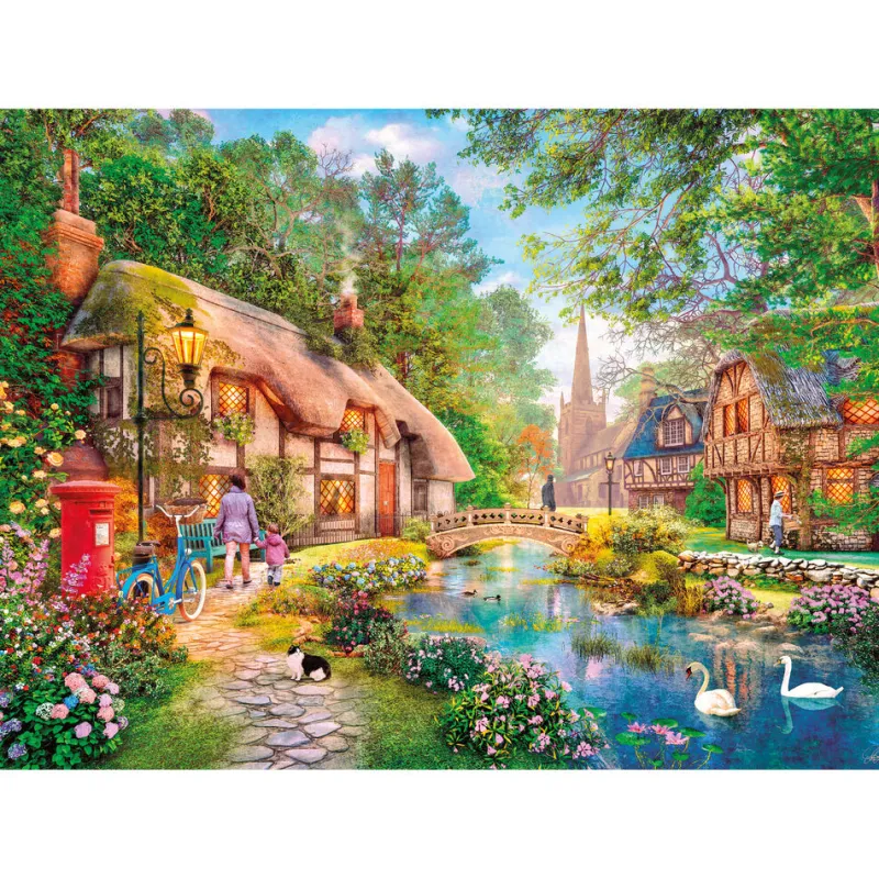 Gibsons - Cottageway Lane - 250 Piece Jigsaw Puzzle Fashion