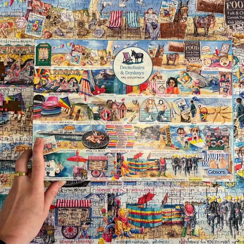 Gibsons - Deckchairs and Donkeys - 1000 Piece Jigsaw Puzzle Best